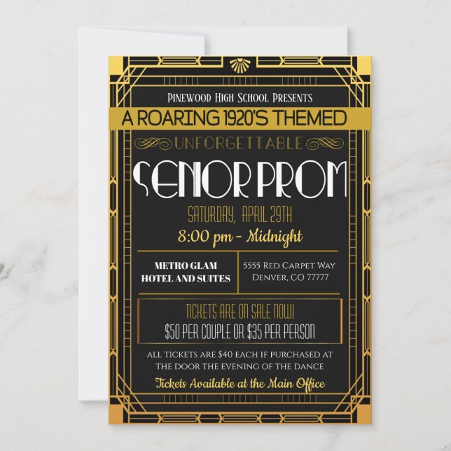  Invitation du bal de fin d'année 1920 (Devant)