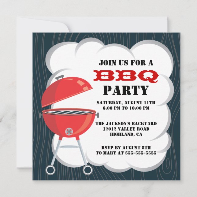 Invitation du barbecue (Devant)