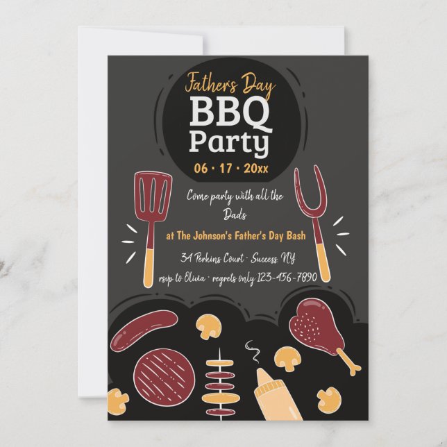 Invitation du barbecue (Devant)