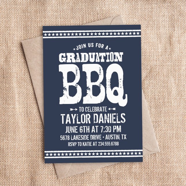 Invitation du barbecue Rustique | Couleurs modifia (Créateur téléchargé)
