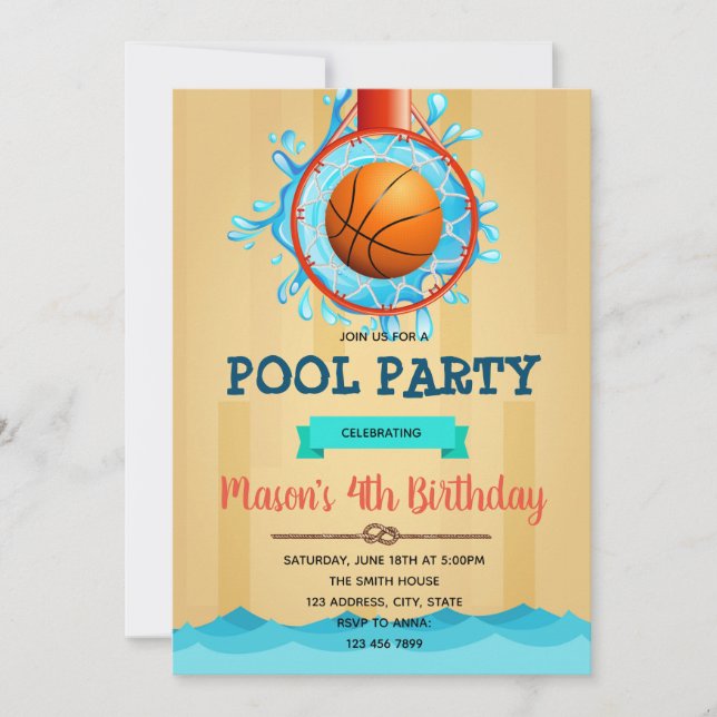 Invitation du Basket Pool (Devant)