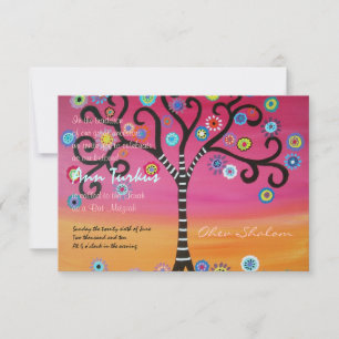 Invitation du Bat mitzvah de barre