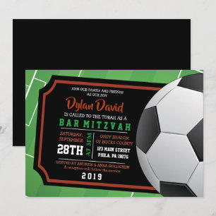 Invitation du Bat mitzvah de la barre de TICKET de