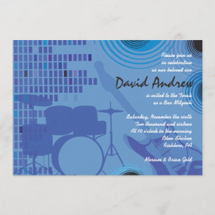 Invitation du Bat mitzvah Rock n Roll Bar