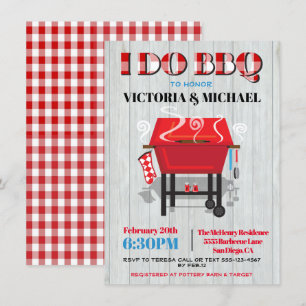 Invitation du BBQ Engagement Party