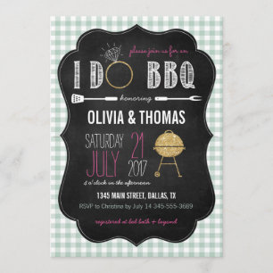 Invitation du BBQ Engagement Party
