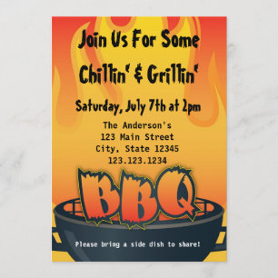 Invitation du BBQ Party