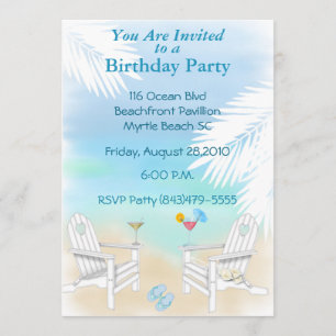Invitation du Beach Party