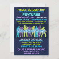 Invitation du Blacklight Party