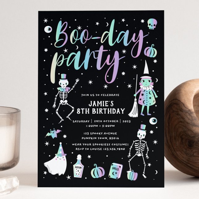 Invitation du Boo-day Party d'Halloween (Créateur téléchargé)