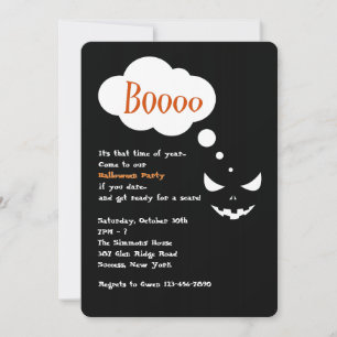 Invitation du Boo Halloween Party