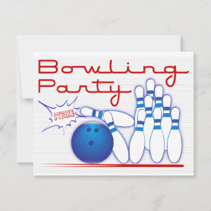 Invitation du Bowling Party