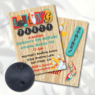 Invitation du Bowling Party