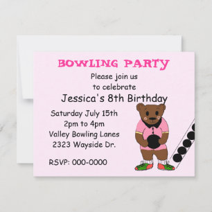 Invitation du Bowling Party