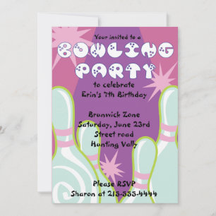 Invitation du Bowling Party Bonne Invitation d'ann