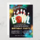 Invitation du Bowling Party | Invitations de quill (Devant / Derrière)