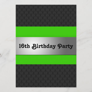 Invitation du Boy's 16th Birthday Party