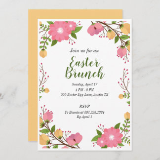Invitation du Brunch de Pâques