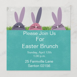 Invitation du brunch de Pâques