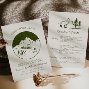 Invitation du camp Bachelorette
