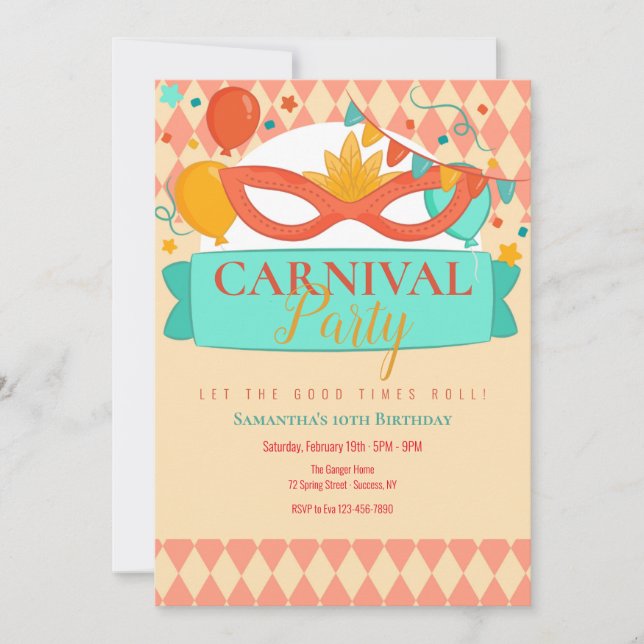 Invitation du Carnaval (Devant)