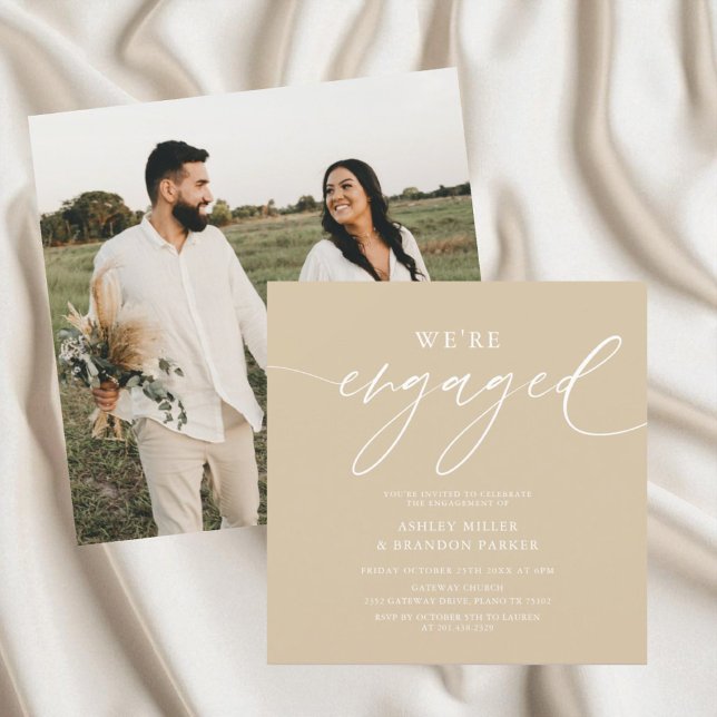 Invitation du Carré de l'engagement Sand Boho (Créateur téléchargé)