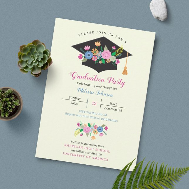 Invitation du Casquette floral (Créateur téléchargé)
