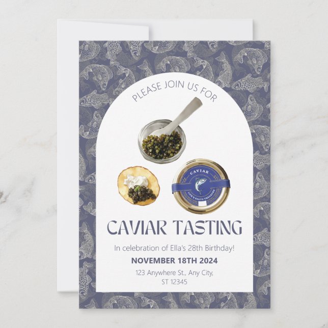 Invitation du Caviar Tasting Party (Devant)