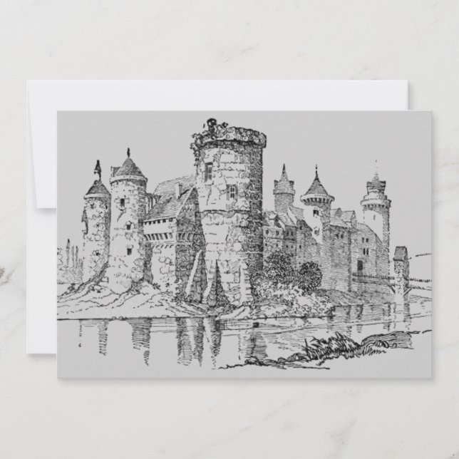 Invitation du château médiéval (Devant)