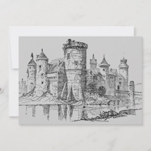 Invitation du château médiéval