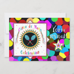 Invitation du Cinco de Mayo - Festif, Coloré