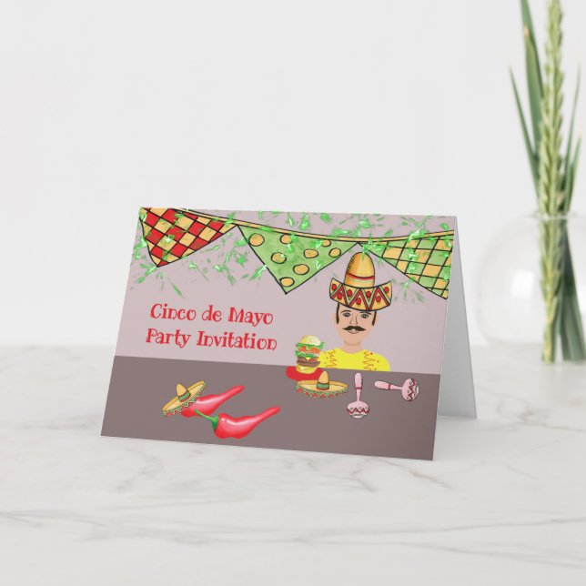 Invitation du Cinco de Mayo Party (Devant)