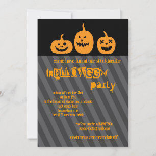 Invitation du Citrouille Halloween Party