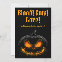 Invitation du Citrouille hanté à la fête d'Hallowe