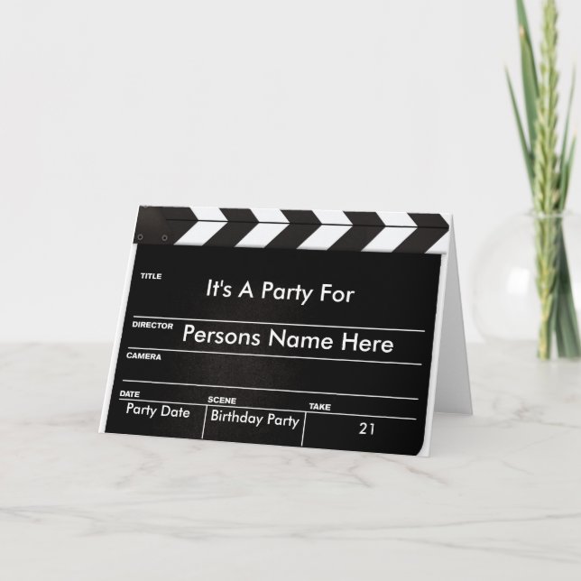 Invitation du Clappeur de films (Devant)