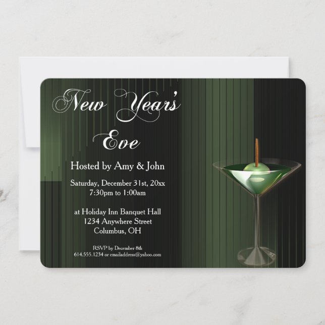 Invitation du Cocktail du Nouvel An 2 (Devant)