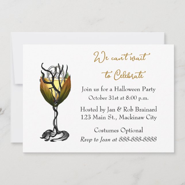 Invitation du Cocktail Halloween (Devant)