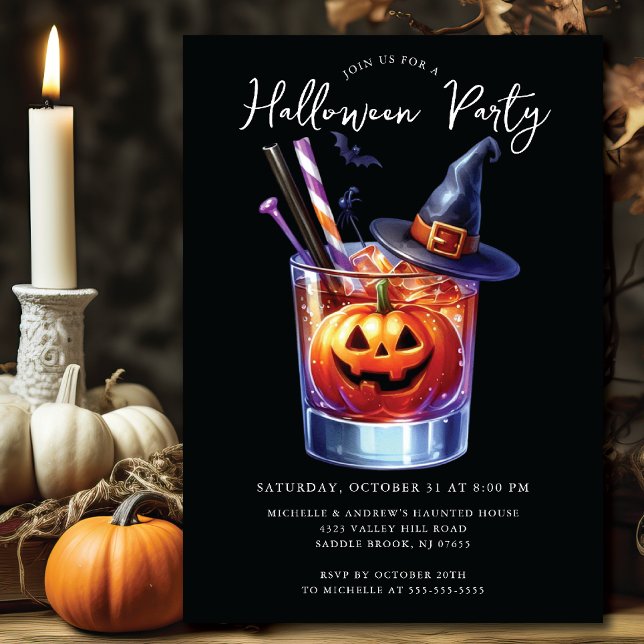 Invitation du Cocktail Halloween (Créateur téléchargé)