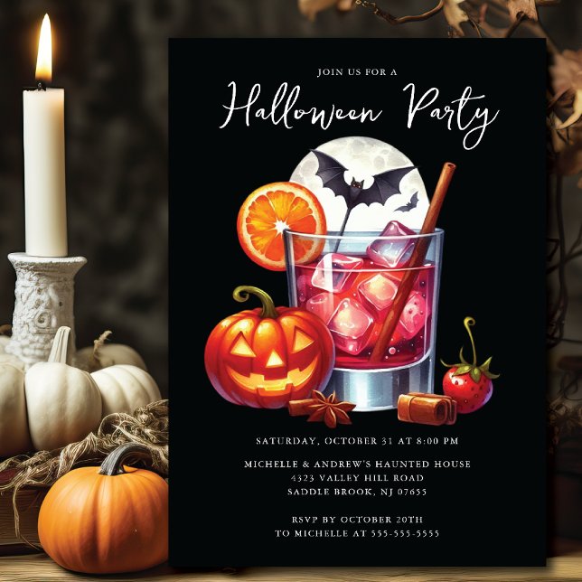 Invitation du Cocktail Halloween (Créateur téléchargé)