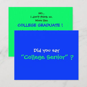 Invitation du College Graduation Party