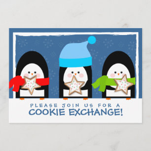 Invitation du Cookie Exchange Party de Cute Pengui