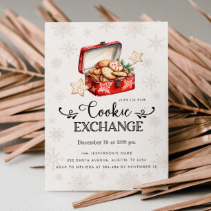 Invitation du Cookie Exchange Party, échange de co