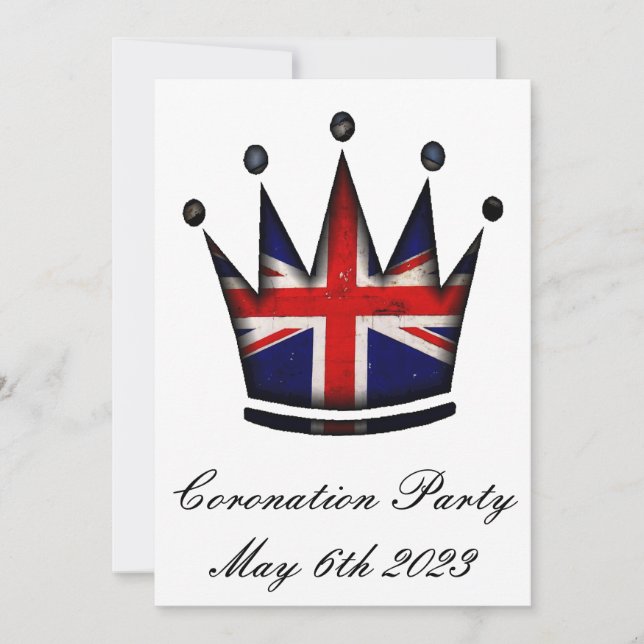 Invitation du Coronation Party (Devant)