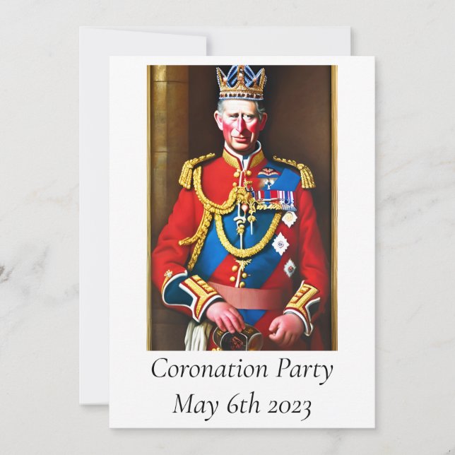 Invitation du Coronation Party (Devant)