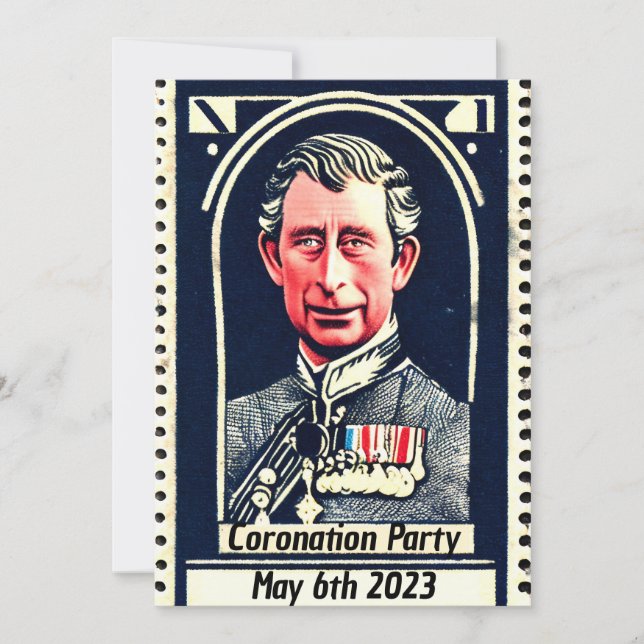 Invitation du Coronation Party (Devant)