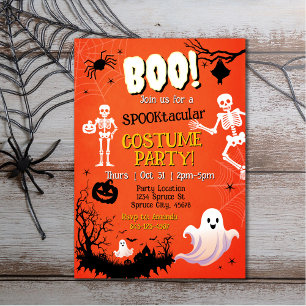 Invitation du Costume d'Halloween
