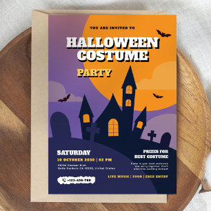 Invitation du Costume d'Halloween