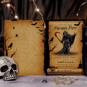 Invitation du Costume d'Halloween