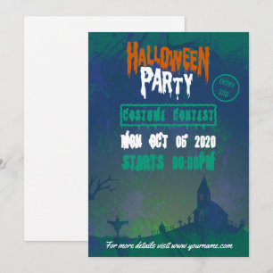 Invitation du Costume d'Halloween