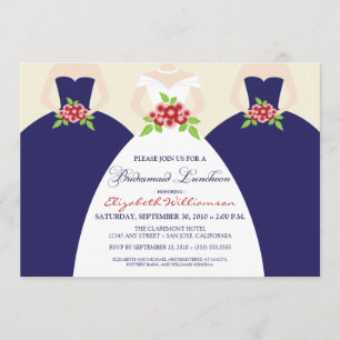 Invitation du déjeuner de la mariée et de la marié